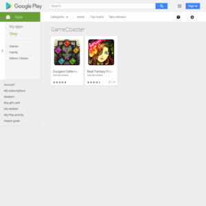 Google Play GameCoaster