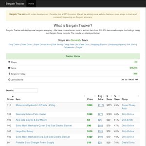 Bargain Tracker