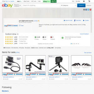 eBay Australia pro-light-and-sound