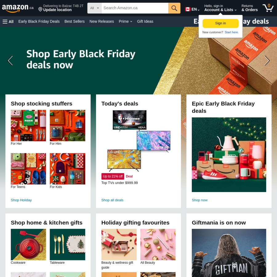 Amazon Canada Prime Membership Free Trial