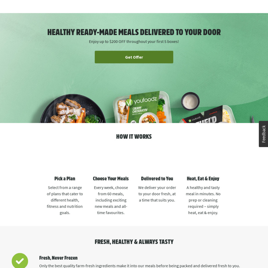 [Price Error] $70 off Meals Delivered @ Youfoodz - OzBargain Forums