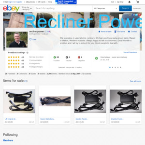 eBay Australia reclinerpower