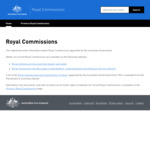 Royal Commissions, Australian Government
