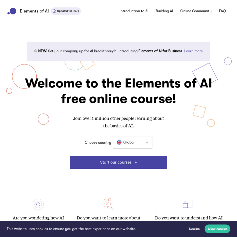 elements of ai course university of helsinki