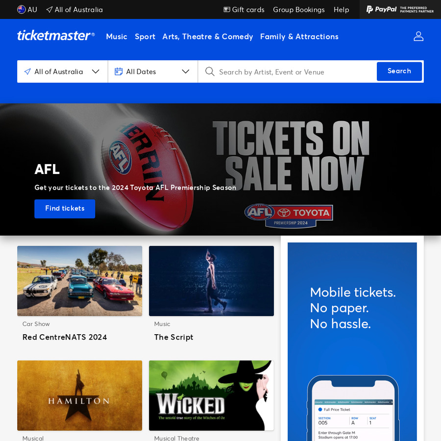 Best Ticketmaster Discount Right Now - OzBargain Forums