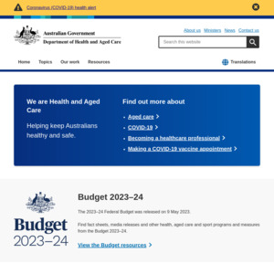 Department of Health, Australian Government