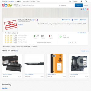 eBay Australia best_valued_store