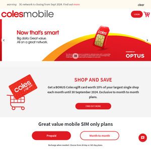 Coles mobile activate