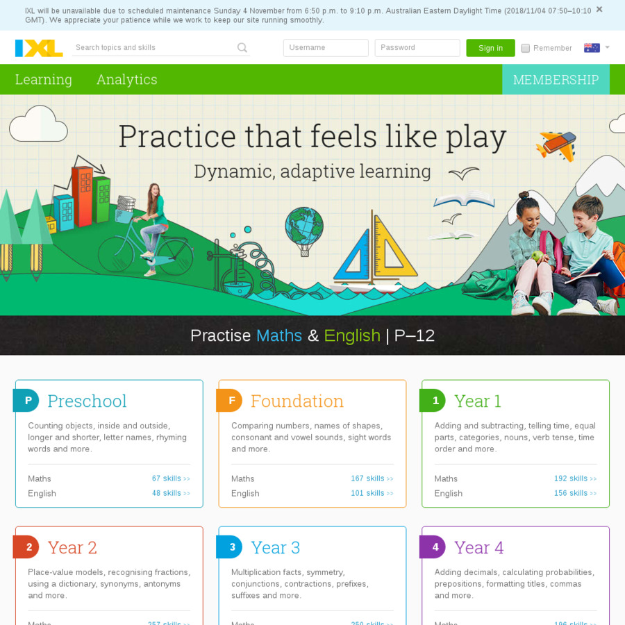 Practise Maths & English - IXL Learning - OzBargain Forums