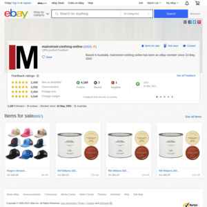 eBay Australia mainstreet-clothing-online