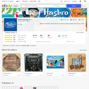 eBay Australia hasbro-gaming