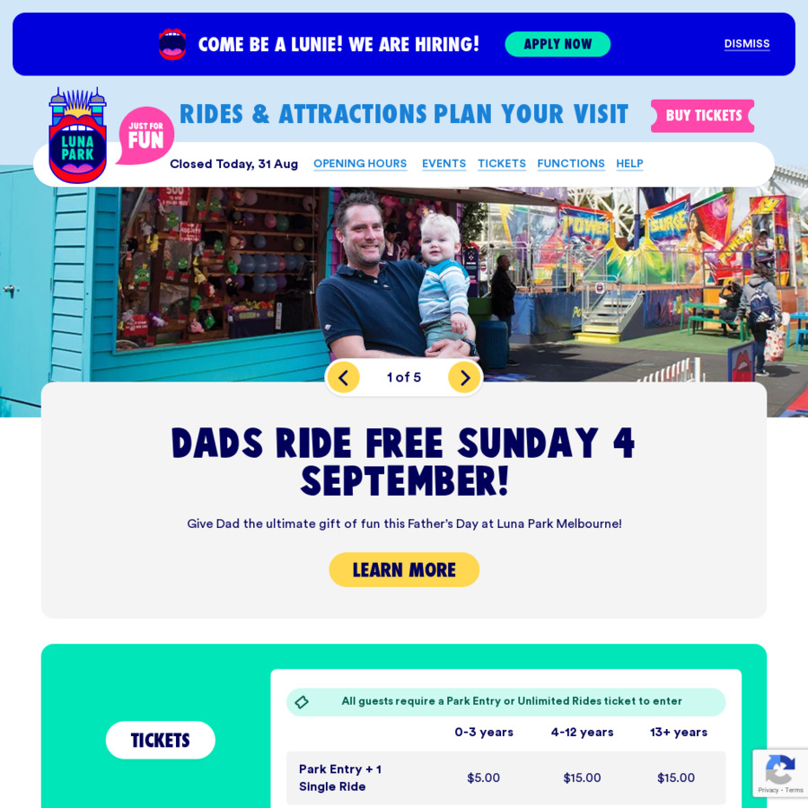 Luna Park Melbourne Tickets for Tomorrow - OzBargain Forums