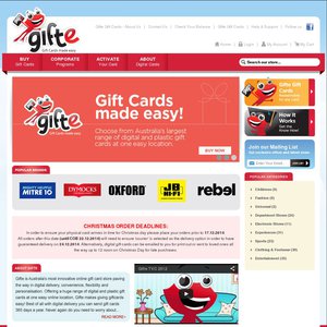 Gifte Gift Cards