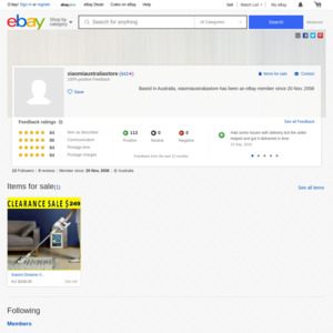 eBay Australia xiaomiaustraliastore
