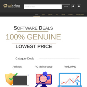 Dealarious Software Store