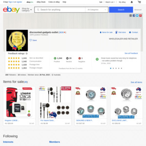 eBay Australia discounted-gadgetz-outlet