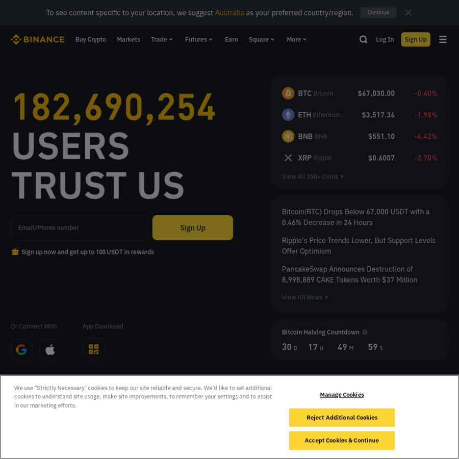 binance face id