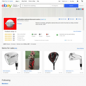 eBay Australia golf-globe-national-discount-centre