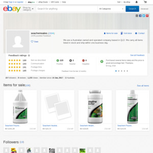 eBay Australia seachemsales