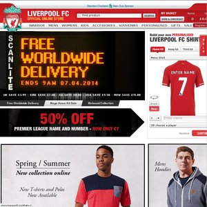 Official website deals liverpool fc