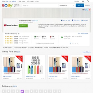 eBay Australia brandsalescorp