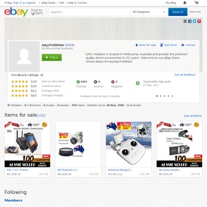 eBay Australia saychobbies