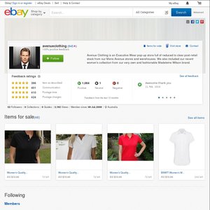 eBay Australia avenueclothing
