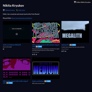 itch.io nikita-kryukov