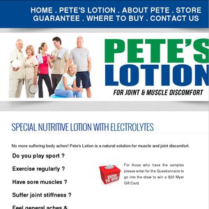 Pete's Lotion