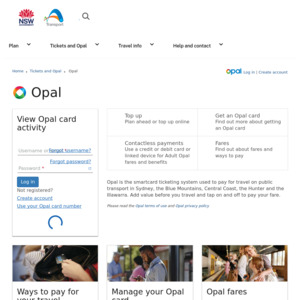 Opal Card - NSW Government