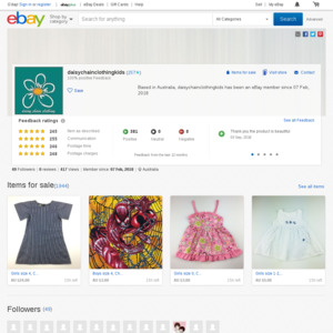 eBay Australia daisychainclothingkids