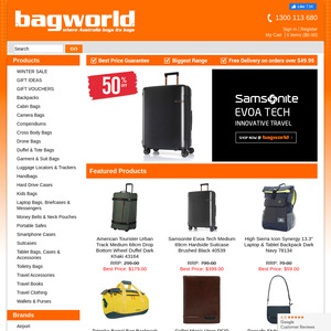 Bag store world coupon