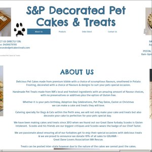 S&P Decorated Pet Cakes & Treats