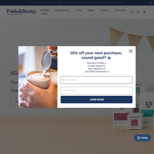 30 Off Coffee Free Shipping Pablo Rusty S Amazon Au Ozbargain