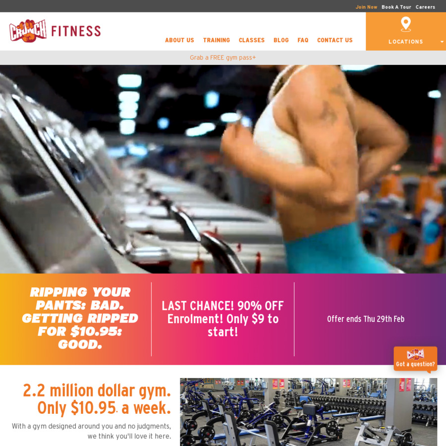 Crunch Fitness - 0 Referral Fee And Same Weekly Rate As Your Friend Join In Person Until End Nov 2018 - Ozbargain Forums