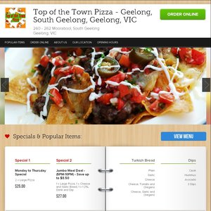 Top of the Town Pizza Geelong