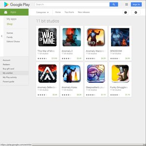 Google Play 11 bit studios