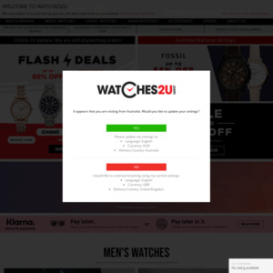 Watches2u on sale flash sale