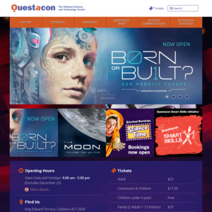 Questacon discount coupons