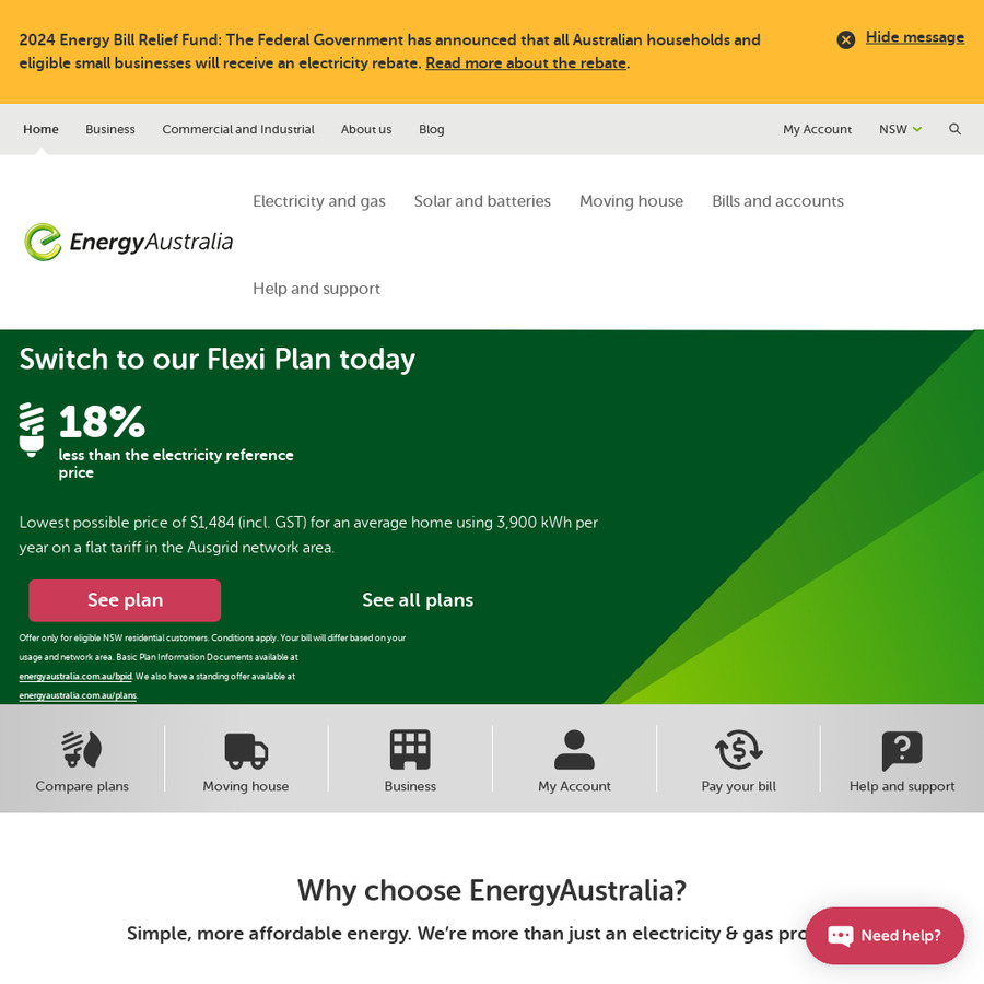 Energy Australia Supply Charge