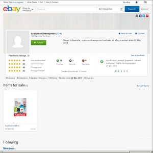 eBay Australia ozstoreonlineexpress