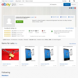 eBay Australia mobunlockingmaster