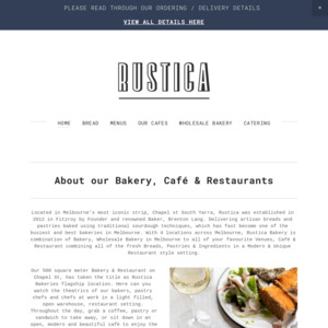 Rustica Wholesale Bakery & Cafes