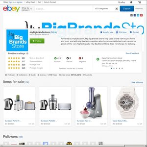 eBay Australia mybigbrandsstore