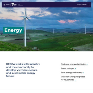 Victoria Department of Environment, Land, Water and Planning - Energy