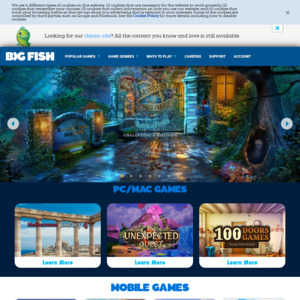 big fish games game websites