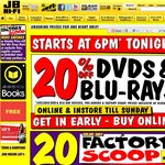 20% off DVDs and Blu-Rays @ JB Hi-Fi