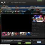 Super Street Fighter IV Arcade Edition $7.49 USD Normally $29.99 on Steam