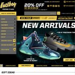 EASTBAY 20% off NO Minimum Purchase