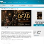 [Telltale Key] The Walking Dead: Season 2 -  $6.24  via uPlay